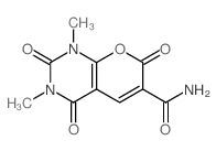 2H-Pyrano[2,3-d]pyrimidine-6-carboxamide,1,3,4,7-tetrahydro-1,3-dimethyl-2,4,7-trioxo- structure