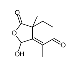 3-hydroxy-4,7a-dimethyl-6,7-dihydro-3H-2-benzofuran-1,5-dione Structure