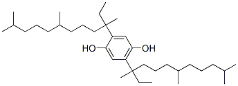 2,5-Bis(1-ethyl-1,5,9-trimethyldecyl)hydroquinone结构式