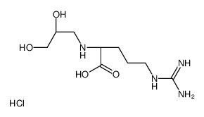 (2S)-5-(diaminomethylideneamino)-2-(2,3-dihydroxypropylamino)pentanoic acid,hydrochloride Structure