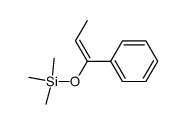 (E)-1-phenyl-1-(trimethylsilyloxy)-1-propene结构式