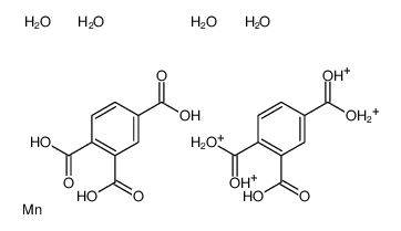 1,2,4-Benzenetricarboxylic acid, manganese oxonium salt (2:1:4)结构式