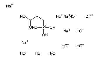 pentasodium,zinc,1-hydroxy-3-trihydroxyphosphaniumylpropan-1-olate,hexahydroxide,hydrate Structure