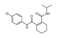 Cyclohex-1-ene-1,2-dicarboxylic acid 1-[(4-chloro-phenyl)-amide] 2-isopropylamide结构式