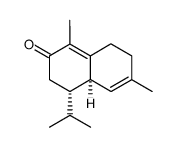 (4S,4aR)-4,4a,7,8-Tetrahydro-1,6-dimethyl-4-isopropylnaphthalen-2(3H)-one结构式
