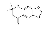 2,2-dimethyl-6,7-methylenedioxy-4-chromanone结构式