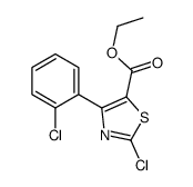 2-CHLORO-4-(2-CHLOROPHENYL)-5-THIAZOLECARBOXYLIC ACID ETHYL ESTER结构式