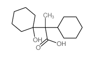 Cyclohexaneacetic acid,a-cyclohexyl-1-hydroxy-a-methyl-结构式