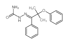 [(2-methyl-2-phenoxy-1-phenyl-propylidene)amino]urea结构式