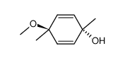 anti-4-methoxy-1,4-dimethyl-2,5-cyclohexadienol结构式