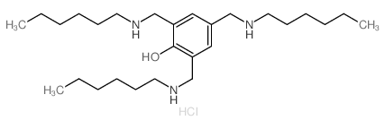 2,4,6-tris[(hexylamino)methyl]phenol结构式
