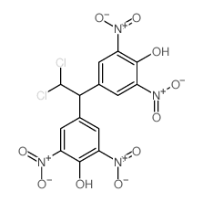 4-[2,2-dichloro-1-(4-hydroxy-3,5-dinitro-phenyl)ethyl]-2,6-dinitro-phenol Structure