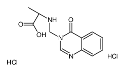 (2S)-2-[(4-oxoquinazolin-3-yl)methylamino]propanoic acid,dihydrochloride Structure