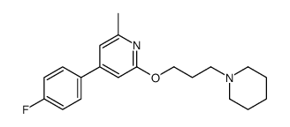 4-(4-fluorophenyl)-2-methyl-6-(3-piperidin-1-ylpropoxy)pyridine结构式