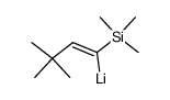 (E)-(3,3-dimethyl-1-(trimethylsilyl)but-1-en-1-yl)lithium Structure
