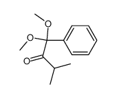 1,1-dimethoxy-3-methyl-1-phenyl-2-butanone结构式