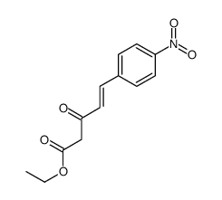 ethyl 5-(4-nitrophenyl)-3-oxopent-4-enoate结构式