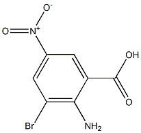 2-Amino-3-bromo-5-nitro-benzoic acid Structure