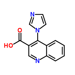 4-(1H-imidazol-1-yl)quinoline-3-carboxylic acid结构式