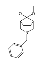 3-benzyl-8,8-dimethoxy-3-azabicyclo[3.2.1]octane结构式