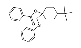 4-(tert-butyl)-1-((phenylthio)methyl)cyclohexyl benzoate Structure