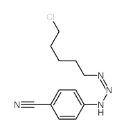 Benzonitrile, 4-[3-(5-chloropentyl)-2-triazen-1-yl]-结构式