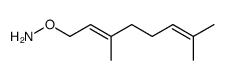 (E)-O-(3,7-dimethylocta-2,6-dienyl)hydroxylamine结构式