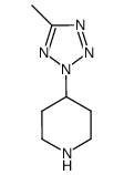 4-(5-methyl-2H-tetrazol-2-yl)piperidine Structure