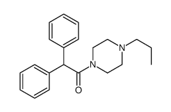 2,2-diphenyl-1-(4-propylpiperazin-1-yl)ethanone结构式