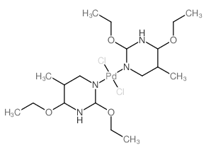 dichloropalladium; 2,6-diethoxy-5-methyl-4H-pyrimidine; 2,4-diethoxy-5-methyl-3,4,5,6-tetrahydro-2H-pyrimidine picture