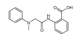 2-(2-N-Methyl-N-phenylamino)-acetylaminobenzoesaeure结构式