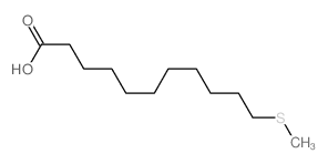 Undecanoic acid,11-(methylthio)-结构式