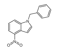 1-benzyl-4-nitroindole结构式