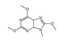 9H-Purine,4,5-dihydro-2,6,8-trimethoxy-9-methyl-(9CI) structure