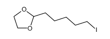 2-(5-iodopentyl)-1,3-dioxolane结构式