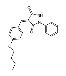 4-[(4-butoxyphenyl)methylidene]-1-phenylpyrazolidine-3,5-dione结构式
