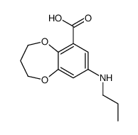 8-(propylamino)-3,4-dihydro-2H-1,5-benzodioxepine-6-carboxylic acid Structure