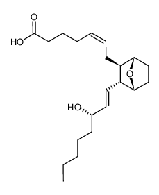 (5Z)-7-[(1α,4α)-3β-[(1E,3S)-3-Hydroxy-1-octenyl]-7-oxabicyclo[2.2.1]heptane-2α-yl]-5-heptenoic acid Structure