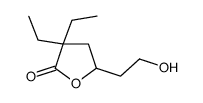 3,3-diethyl-5-(2-hydroxyethyl)oxolan-2-one结构式