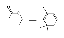 2,6,6-trimethyl-1-(3-acetoxy-but-1-ynyl)cyclohexa-1,3-diene结构式