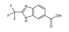 2-三氟甲基-1H-苯并咪唑-5-羧酸结构式