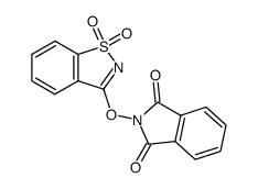 3-(phthalimidoxy)-1,2-benzoisothiazole 1,1-dioxide结构式