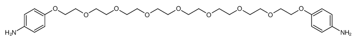 1,23-bis(p-aminophenoxy)-3,6,9,12,15,18,21-heptaoxatricosane Structure