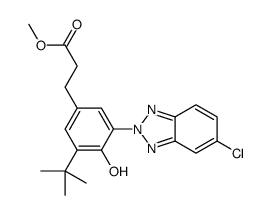 methyl 3-[3-tert-butyl-4-hydroxy-5-(5-chloro-2H-benzotriazol-2-yl)phenyl]propionate结构式