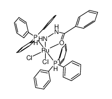 dichlorobis(triphenylphosphine)(benzoic hydrazide)ruthenium(II) Structure