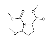 dimethyl 5-methoxypyrrolidine-1,2-dicarboxylate结构式