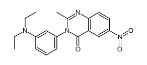3-[3-(diethylamino)phenyl]-2-methyl-6-nitroquinazolin-4-one结构式