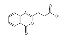 2-(β-Carboxyethyl)-3,1-benzoxazin-4-one Structure