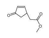 methyl 2-[(1S)-4-oxocyclopent-2-en-1-yl]acetate结构式