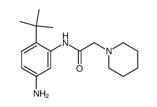 N-(5-amino-2-tert-butylphenyl)-2-piperidin-1-yl-acetamide结构式